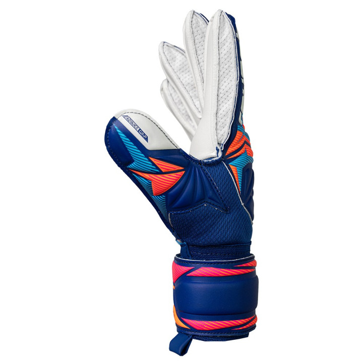 Reusch Guanti Calcio Attrakt Advance Blu Bianco Arancio Bambino