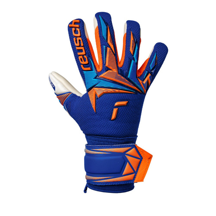 Reusch Guanti Calcio Attrakt Freegel Advance Blu Arancio Bambino
