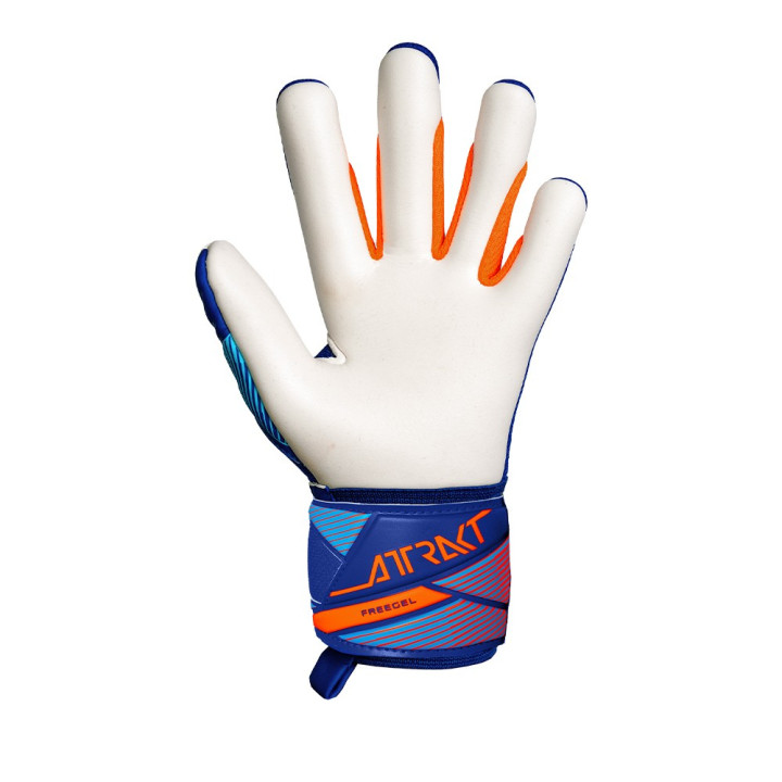 Reusch Guanti Calcio Attrakt Freegel Advance Blu Arancio Bambino