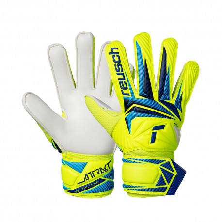 Reusch Guanti Calcio Attrakt Solid Giallo Blu Bambino