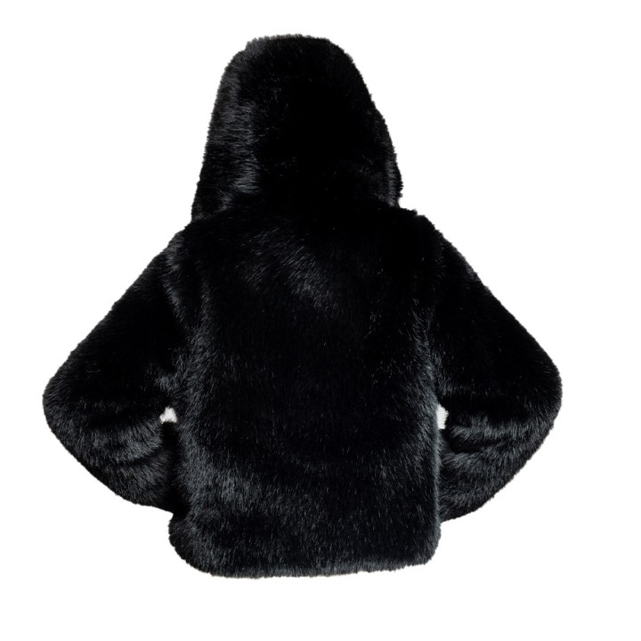 Iceport Ecopelliccia Con Cappuccio Nero Donna