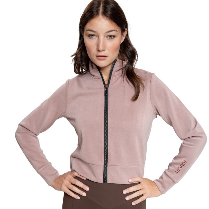 Iceport Felpa Con Cerniera Rosa Donna