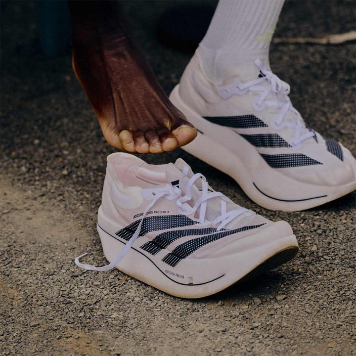 Adidas ADIZERO Adios Pro Evo 3 Bianco Nero - Scarpe Running Uomo