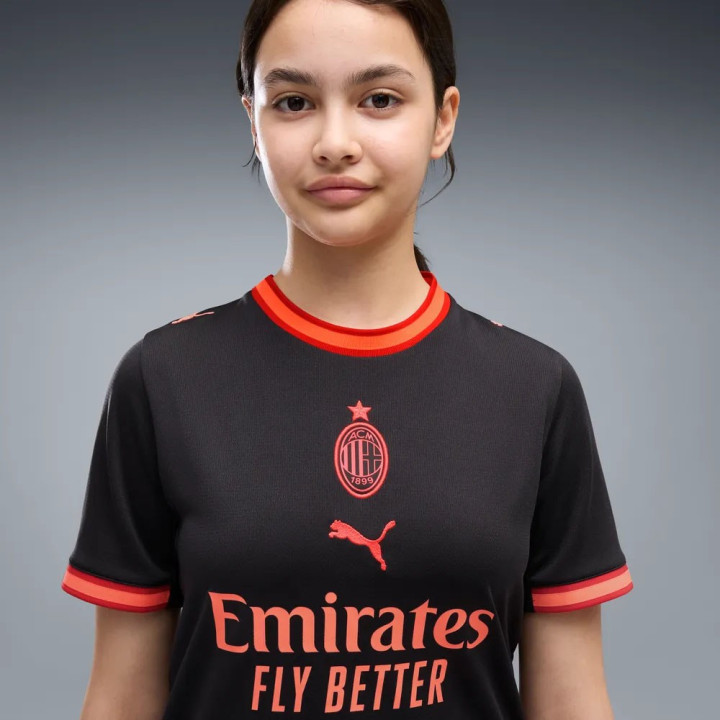 Puma Maglia Calcio Ac Milan Third Replica 26 27 Grigio Rosso Bambino