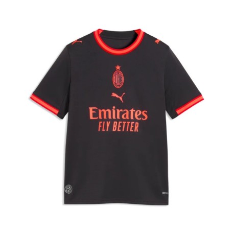Puma Maglia Calcio Ac Milan Third Replica 26 27 Grigio Rosso Bambino