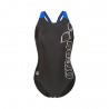 Arena Costume Intero Piscina Scratchy V Back Nero Blu Donna