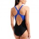 Arena Costume Intero Piscina Scratchy V Back Nero Blu Donna