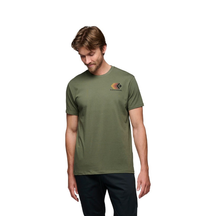 Black Diamond T-Shirt Arrampicata Faded Tundra Uomo