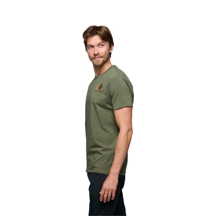 Black Diamond T-Shirt Arrampicata Faded Tundra Uomo