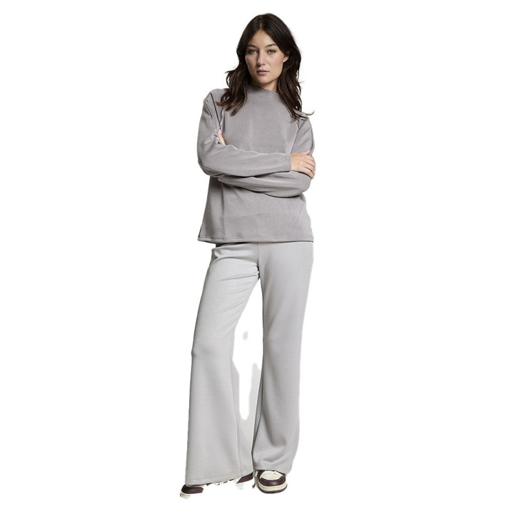 Iceport Maglia Maniche Lunghe Collo Vulcano La Ade Grigio Donna