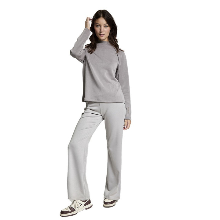 Iceport Maglia Maniche Lunghe Collo Vulcano La Ade Grigio Donna