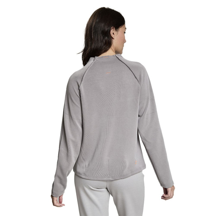 Iceport Maglia Maniche Lunghe Collo Vulcano La Ade Grigio Donna