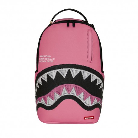Sprayground Zaino Shark Central Embroidered Rosa