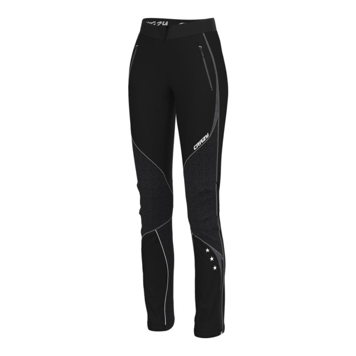 Crazy Pantaloni Sci Alpinismo Electra Nero Donna