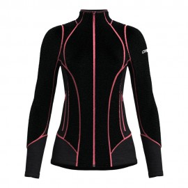 Crazy Felpa In Pile Exit Extrafleece Blush Nero Donna