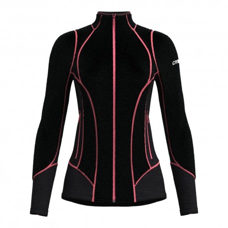 Crazy Felpa In Pile Exit Extrafleece Blush Nero Donna