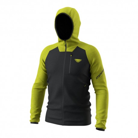 Dynafit Fleece Radical Wool Hooded Oroen Lime Uomo