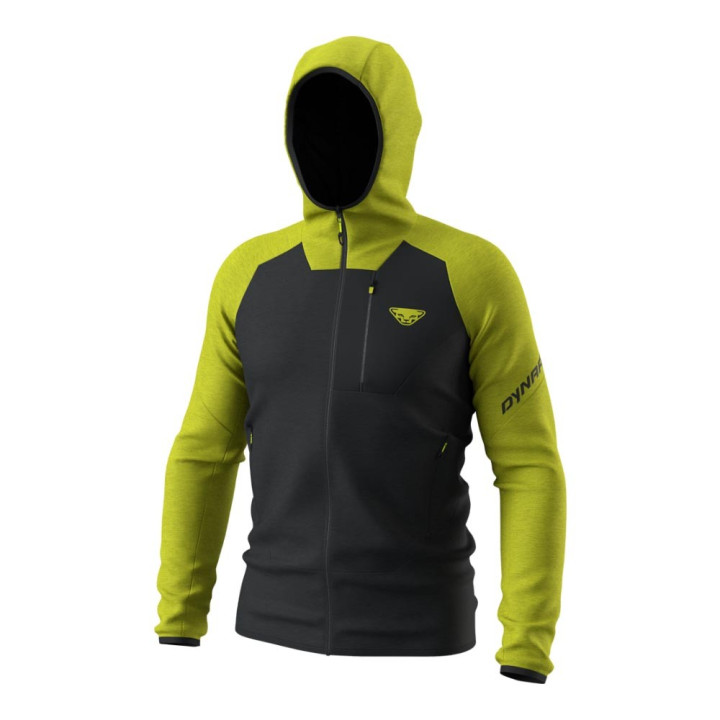 Dynafit Fleece Radical Wool Hooded Oroen Lime Uomo