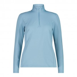 Soft Tech Mezza Zip azzurro