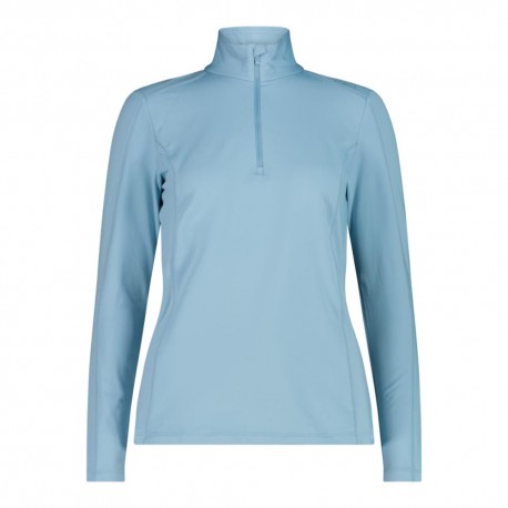Cmp Soft Tech Mezza Zip Azzurro Donna
