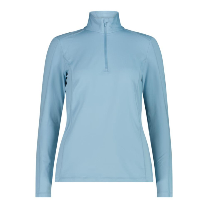 Cmp Soft Tech Mezza Zip Azzurro Donna