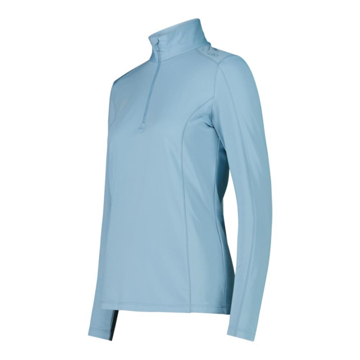 Cmp Soft Tech Mezza Zip Azzurro Donna