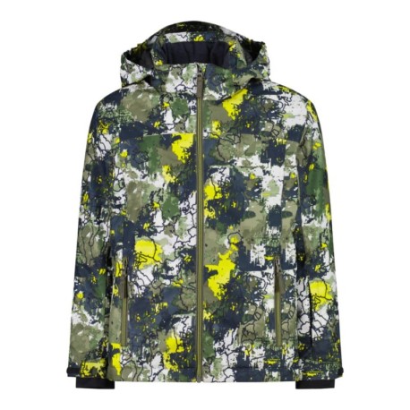 Cmp Giacca Sci Fantasia Verde Bambino