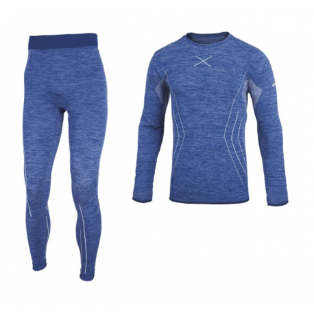 Hot Stuff Set Intimo Long Blue