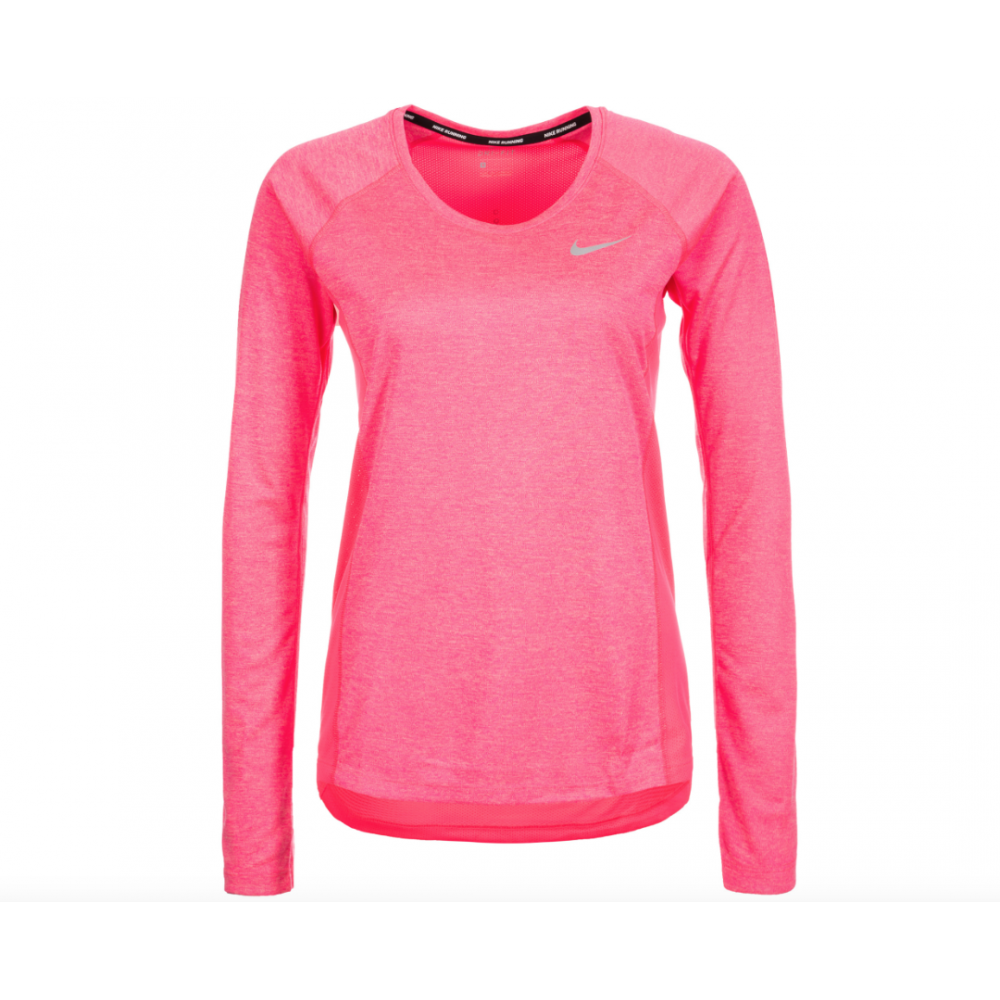 Nike T-Shirt Donna Ml Run Dry Miler Racer Pink 831540-618 - Acquista online su Sportland