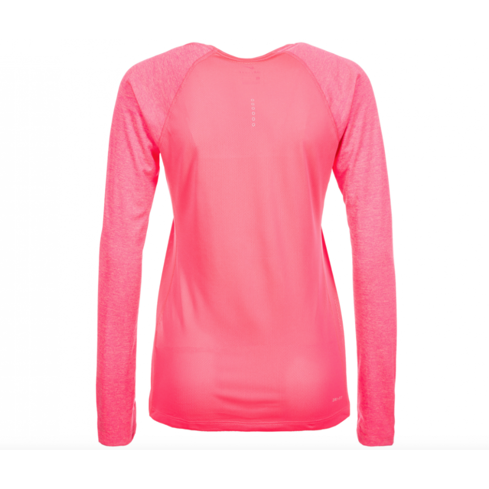 Nike T-Shirt Donna Ml Run Dry Miler Racer Pink 831540-618 - Acquista online su Sportland