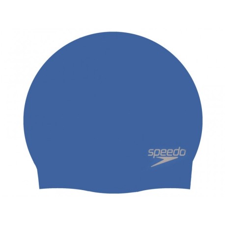 Speedo Cuffia Sr Silic Plain Moulded Blu