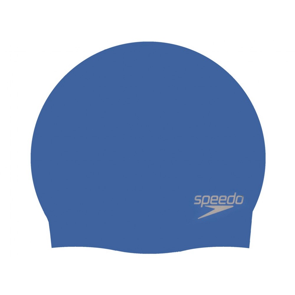 Speedo Cuffia Sr Silic Plain Moulded Blu TU