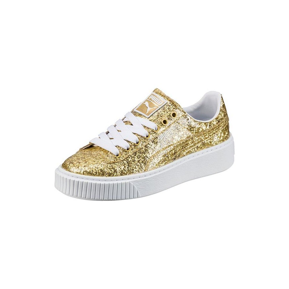 puma platform glitter nere