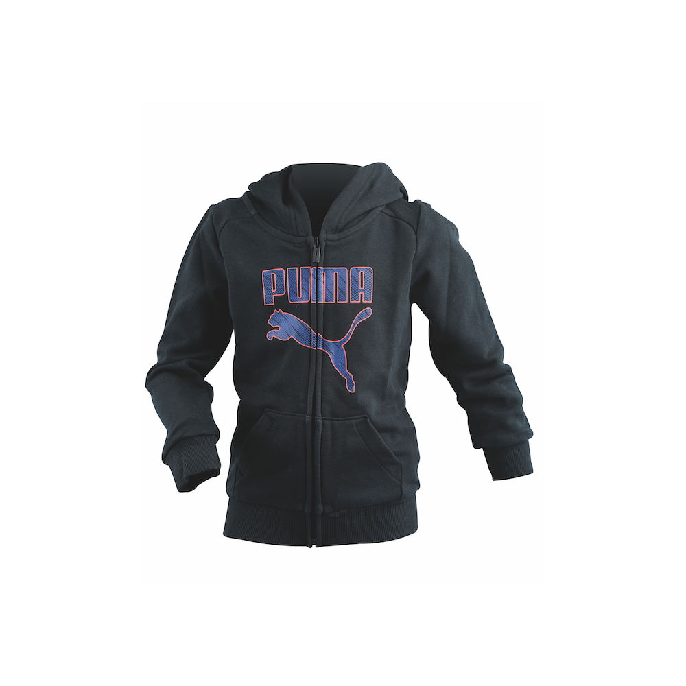 Puma Felpa Jr Cap/Zip Boy 37 Black 176 cm