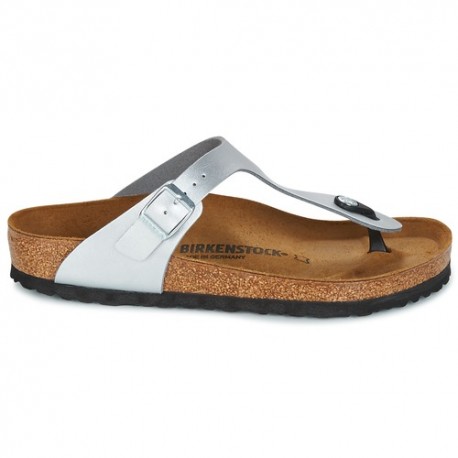 Birkenstock Sandalo Donna Gizeh Argento