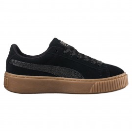 puma suede platform bambino marrone