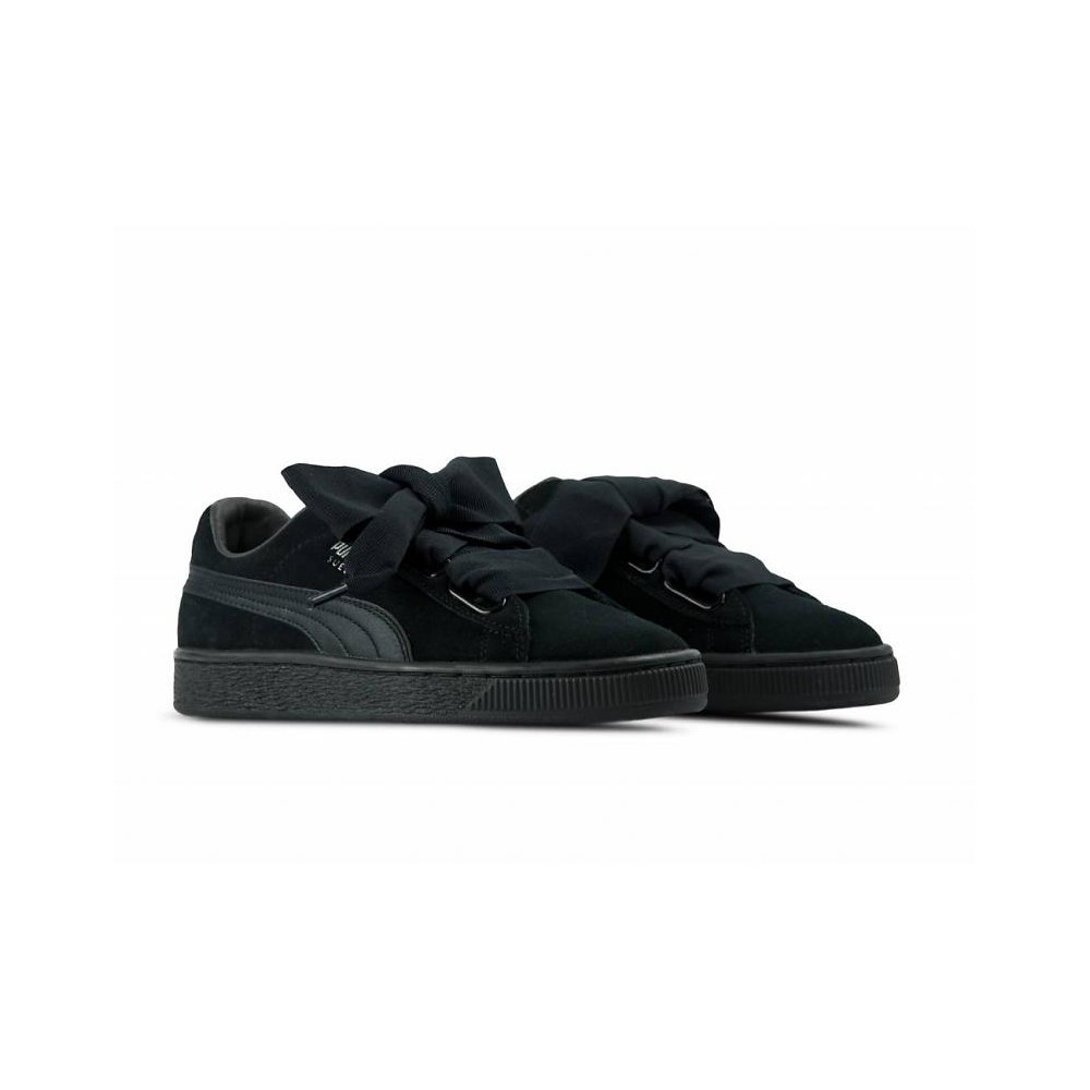 puma suede heart nere