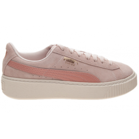 puma suede platform bambino blu