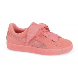 puma suede heart bambino marroni