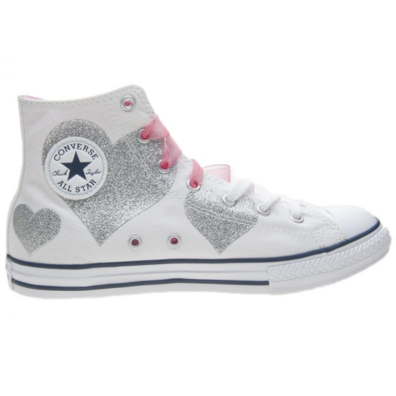 scarpe con il cuore converse