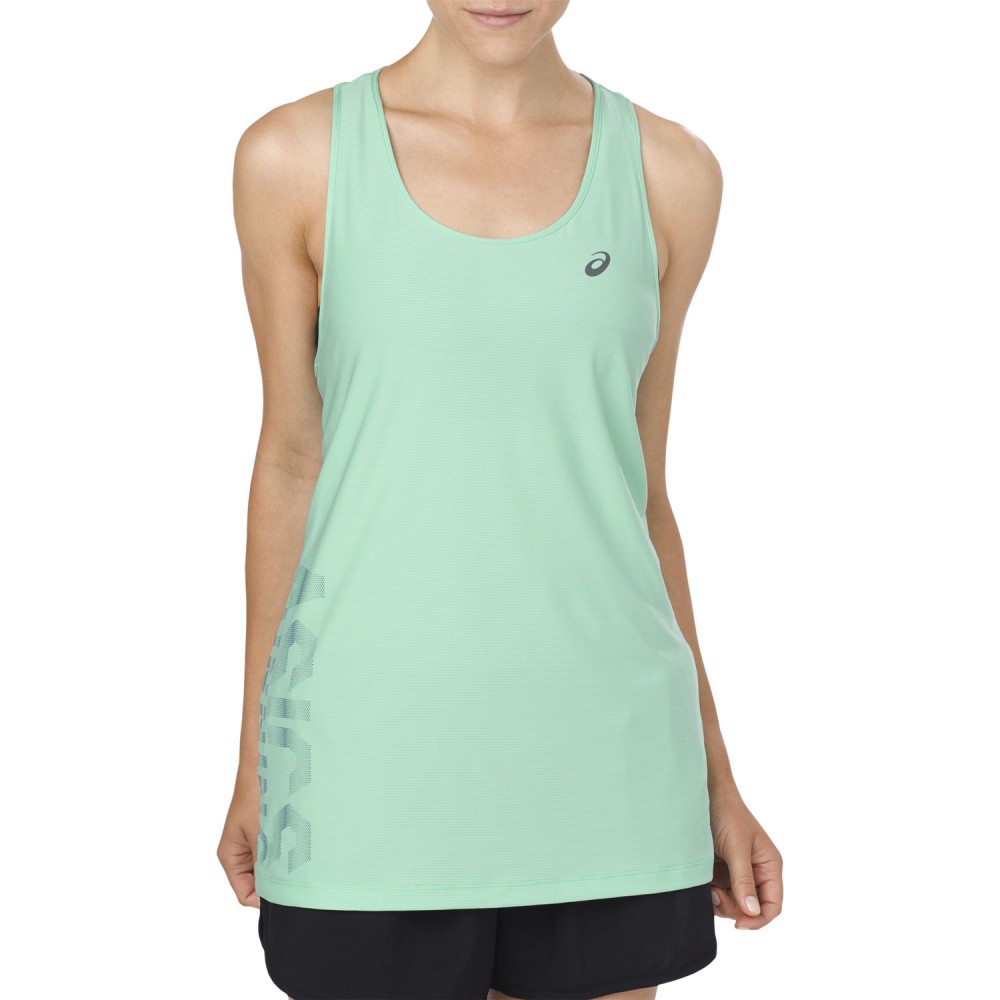 Image of Ascics Tank Donna Rn Graphic Opal Green L