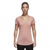 Adidas Originals T-Shirt Donna Collo Ampio Ess Rosa