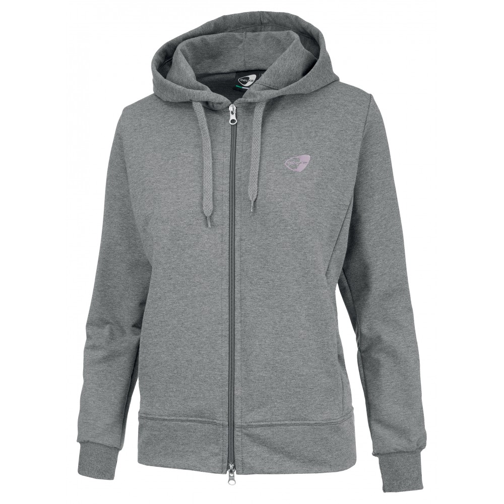 Image of Get Fit Felpa Donna Full Zip C/Capp Grigio XS