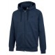 Get Fit Felpa Full Zip C/Capp Blu