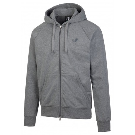 Get Fit Felpa Full Zip C/Capp Grigio