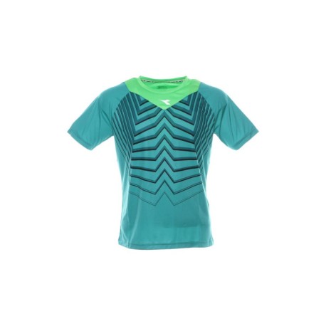 Diadora T-Shirt Mm Run Bright Peacock Green