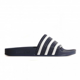Adilette blu/bianco