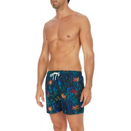 Effek Boxer Fantasia Foglia  Blu