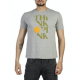 Think Pink T-Shirt Scritta Grigio