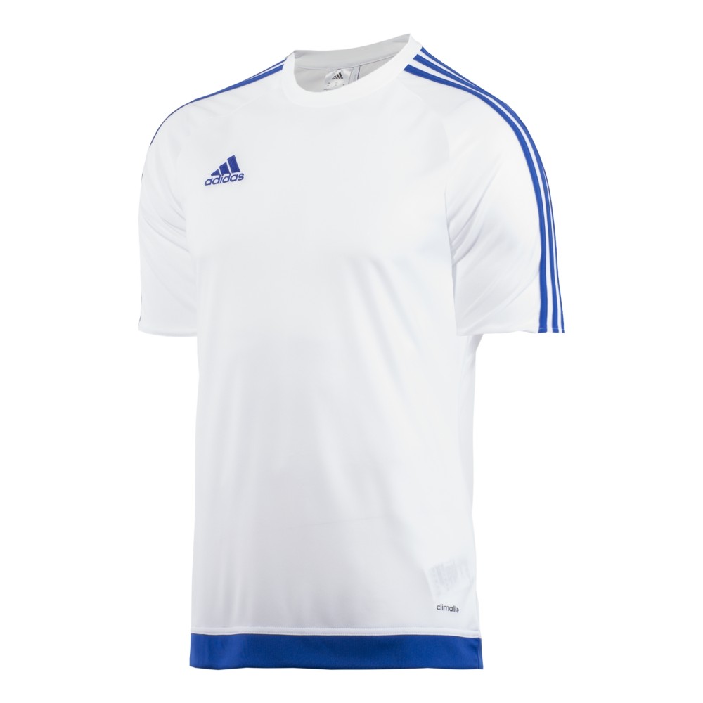 ADIDAS t-shirt mm estro 15 team bianco/royal bambino 7-8 Anni
